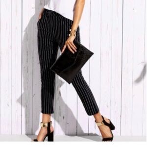 Petite Express Ankle Length Pinstripe Slacks - 2P